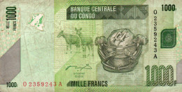 CONGO DEMOCRATIC REPUBLIC 1000 FRANCS 2005 P-101a. - Democratic Republic Of The Congo & Zaire