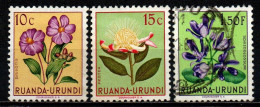 RUANDA URUNDI - 1953 - Flowers - USATI - Used Stamps