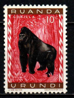 RUANDA URUNDI - 1959 - Mountain Gorilla - SENZA GOMMA - Ungebraucht