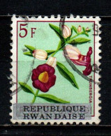 RWANDA - 1963 - Flower - USATO - Oblitérés