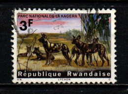 RWANDA - 1965 - Kagera National Park - Cape Hunting Dogs - USATO - Used Stamps