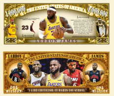 USA - FANTASY NOTE -  LEBRON   JAMES , BASKETBALL  PLAYER  - UNC - Andere & Zonder Classificatie