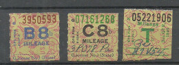 USA - 3 Ration Stamps , Used - Non Classés
