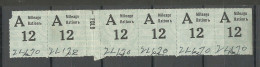 USA 1938 Ration Stamps Mileage Ration As 6-stripe - Sin Clasificación