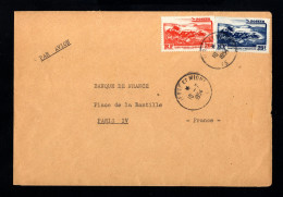 735-SAINT PIERRE Et MIQUELON-AIRMAIL COVER SAINT PIERRE Et MIQUELON To PARIS (france).1954.ENVELOPPE AERIEN - Cartas & Documentos