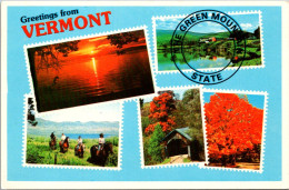 Vermont Greeting From The Green Mountain State Multi View - Andere & Zonder Classificatie