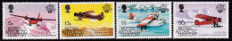 British Antarctic Territory 1983 Manned Flight Sc 117-20 Mint Never Hinged - Ongebruikt