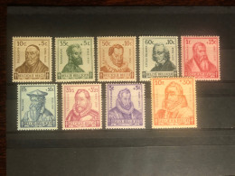 BELGIUM STAMPS 1942 YEAR SCOTT # B 319/327  MNH  TUBERCULOSIS - 1914-1915 Croix-Rouge