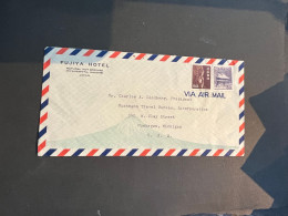 (3 R 25) OLDER - Letter Posted To USA (FRom Fujiya Hotel) - Covers & Documents