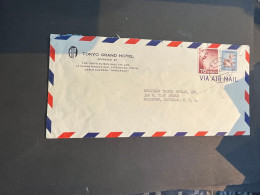 (3 R 25) OLDER - Letter Posted To USA (From Toyko Grand Hotel) - Briefe U. Dokumente