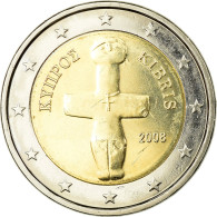 Chypre, 2 Euro, 2008, TTB, Bi-Metallic, KM:85 - Chipre