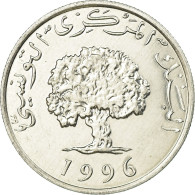 Monnaie, Tunisie, 5 Millim, 1996, TTB, Aluminium, KM:282 - Tunisia