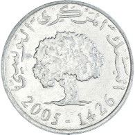 Monnaie, Tunisie, 5 Millim, 2005 - Tunesië