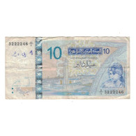 Billet, Tunisie, 10 Dinars, 2005, 2005-11-07, KM:90, TB - Tunesien