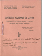 LIBRETTO - CONTRATTO NAZIONALE DI LAVORO - GOVERNO MUSSOLINI - Oorlog 1939-45