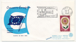 FRANCE - Env. 0,25 EUROPA - OMEC Paris 34 - Concours Européen Meilleur Apprenti Fondeur Paris-Bezons 22/5/1965 - Covers & Documents