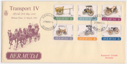 Transport, Two Seater Pony Cart, Ladies Phaeton, Classic Vis A Vis Victoria Carriage, Horse Cart, Vintage, Bermuda FDC - Stage-Coaches