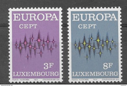 Luxembourg 1972 Europa CEPT (**) Mi 846-47 - 1,- Eu; Y&T 796-97 - 2,50 Eu. - 1972