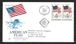 USA. N°688 De 1960 Sur Enveloppe 1er Jour. Drapeau. - Sobres