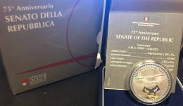 Italy Italia 5 Euro 2023 75° Ann. Senato Della Repubblica  Proof Solo 6098 Pz Coniati , Esaurito - Italia