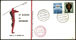 SHOOTING - ITALIA NAPOLI 1963 - IV GIOCHI DEL MEDITERRANEO - TIRO - BUSTA UFFICIALE - M - Tir (Armes)