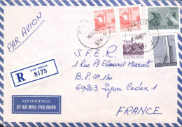 YOUGOSLAVIE AFFRANCHISSEMENT COMPOSE SUR LETTRE RECOMMANDEE POUR LA FRANCE 1979 - Briefe U. Dokumente