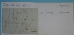 Delcampe - BT21 FRANCE DEP. CONQUIS 110 CHIAVARI  +NAPOLEON I ER . BELLE LETTRE  RR 1811 +AFF. PLAISANT++ - 1792-1815: Départements Conquis