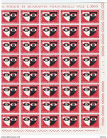 REPUBBLICA:  1967  FESTIVAL  DI  SPOLETO  -  S. CPL. 2  VAL. FGL. 40  N. -  SASS. 1049/50 - Full Sheets