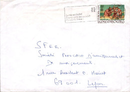 LUXEMBOURG SEUL SUR LETTRE POUR LA FRANCE 1983 - Storia Postale