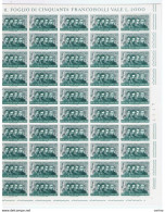 REPUBBLICA:  1966  MARTIRI  DI  VELFIORE  -  £. 40  GRIGIO  E  GRIGIO  AZZURRO  FGL. 50  N. -  SASS. 1032 - Complete Vellen