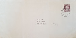 SUEDE SEUL SUR LETTRE POUR LA FRANCE 1983 - Cartas & Documentos