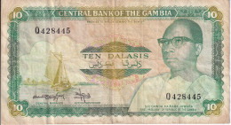 BILLETE DE GAMBIA DE 10 DALASIS DEL AÑO 1987 (BANKNOTE) - Gambia