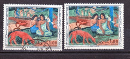 France  1568 Gauguin Variété Branche Noire Et Normale Oblitéré Used - Used Stamps