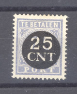 Pays-Bas  -  Taxes  :  Yv  72  * - Postage Due