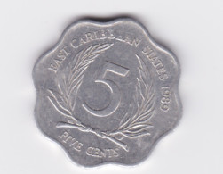 5 Cents Caraïbes Britanniques 1989 TTB - British Caribbean Territories