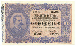 10 LIRE BIGLIETTO DI STATO EFFIGE UMBERTO I 19/05/1923 SUP+ - Andere