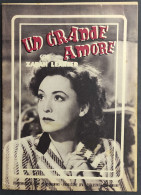 Cineromanzo Un Grande Amore - N.5 - Con Zarah Leander                                                                   - Cinema E Musica