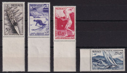 Monaco Poste Aérienne N°32/35 - Neuf ** Sans Charnière - TB - Airmail