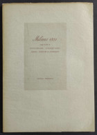 Milano 1881 Negli Scritti Di L. Capuana, G. Verga, Neera - Ed. 1976                                                      - Histoire, Biographie, Philosophie