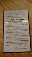 MOUVAUX AVIS DE DECES ALBERT DUJARDIN NE A TOURCOING - Obituary Notices