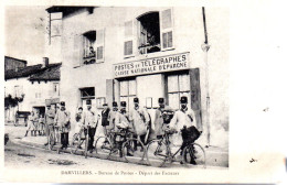 DAMVILLERS  -  Bureau De Postes  -  Le Départ Des Facteurs  -  Magnifique Animation - Damvillers