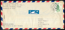1976 Lettre Republic Of CHINA TAIWAN (Formose) En-tête Formosa Foreign Trade TAN TZU To France POSTE AERIENNE Air Mail - Posta Aerea