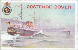 Oostende  *  Maalboot Oostende - Dover -  Paquebot  1923   (Timbre 15>10 Ct) - Bootkaarten
