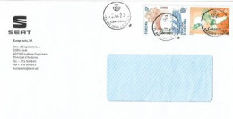 SEAT (Spanish Automobile Manufacturer), Letter (Andorra Commercial Postal ), Nice Round Cancels - Covers & Documents