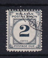 Malayan Postal Union: 1951/63   Postage Due   SG D15ab     2c   [Perf: 12½]  [Chalk Paper]  Used - Malayan Postal Union