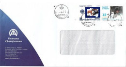 ANDORRA. Financera D'Assegurances, Letter (Andorra Commercial Postal ), Nice Round Cancels - Covers & Documents