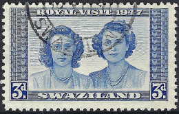 SWAZILAND 1947 KGVI 3d Ultramarine, Royal Visit SG44 FU - Swaziland (...-1967)