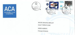 ANDORRA. ACA.Automobil Club D'Andorra, Letter (Andorra Commercial Postal ), Nice Round Cancels - Brieven En Documenten