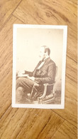 PRINCE CONSORT ALBERT DE SAXE COBOURG GOTHA - CDV PHOTO GRAND BAZAR PERPIGNAN - Berühmtheiten