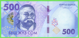 KYRGYZSTAN: Banknote 500 SOM 2023 UNC AA Prefix New Issue With New Design - Kirghizistan